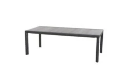 SIENA GARDEN Savina XL/Kingston Esstischgarnitur, Matt Graphit/grau/wood Look, Alu/Teak/Keramik/Texfabric, Tisch 220/340x108 Cm, 6 Multipos. -Ausgewählte Gartenmöbelgeschäfte 22035 3.jpg