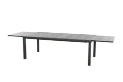 SIENA GARDEN Gomera II/Kingston Esstischgarnitur, Matt Graphit/grau/slate Look, Alu/Teak/Keramik/Texfabric, Tisch 220/340x108 Cm, 8 Stapelsessel -Ausgewählte Gartenmöbelgeschäfte 22063 3.jpg