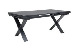 OUTFLEXX Esstischgarnitur, OUTFLEXX® Anthrazit Matt, Alu / Spraystone / Teak, Tisch 180/280x100cm, 6 Stapelsessel -Ausgewählte Gartenmöbelgeschäfte 22127 8.jpg