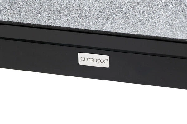 OUTFLEXX Esstischgarnitur, OUTFLEXX® Anthrazit Matt, Alu / Spraystone / Textil, Tisch 180/280x100cm, 10 Multipositionssessel 14 OUTFLEXX Esstischgarnitur, OUTFLEXX® Anthrazit Matt, Alu / Spraystone / Textil, Tisch 180/280x100cm, 10 Multipositionssessel – Bild 12