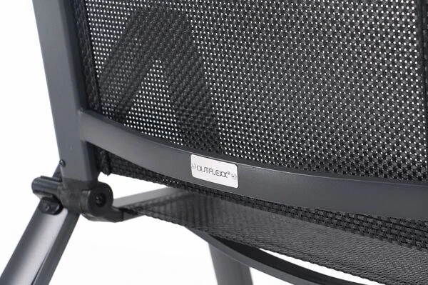 OUTFLEXX Esstischgarnitur, OUTFLEXX® Anthrazit Matt, Alu / Spraystone / Textil, Tisch 180/280x100cm, 10 Multipositionssessel 18 OUTFLEXX Esstischgarnitur, OUTFLEXX® Anthrazit Matt, Alu / Spraystone / Textil, Tisch 180/280x100cm, 10 Multipositionssessel – Bild 16