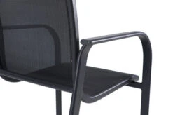 OUTFLEXX Esstischgarnitur, OUTFLEXX® Anthrazit Matt, Alu / Spraystone / Textil, Tisch 180/280x100cm, 10 Sessel, Stapelbar -Ausgewählte Gartenmöbelgeschäfte 22145 17.jpg