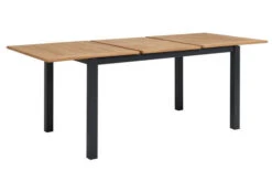 OUTFLEXX Esstischgarnitur, OUTFLEXX® Anthrazit Matt, Alu / Teak / Textil, Tisch 150/210x90cm, 6 Stapelsessel, 2 Multipo -Ausgewählte Gartenmöbelgeschäfte 22172 8.jpg