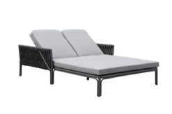 OUTFLEXX Mermaid Doppelliege, Anthrazit, Aluminium/XL Rope, 140x56x132 Cm, Inkl. Polster -Ausgewählte Gartenmöbelgeschäfte 22310 2.jpg