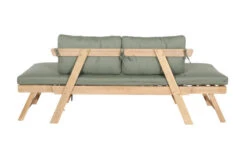 OUTFLEXX Lounge/Liege, FSC Akazie, Teakoptik, 192x70x60cm, Inkl. Polster, Grün -Ausgewählte Gartenmöbelgeschäfte 22356 11.jpg