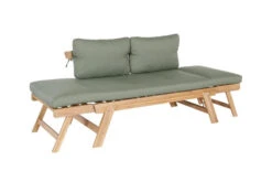 OUTFLEXX Lounge/Liege, FSC Akazie, Teakoptik, 192x70x60cm, Inkl. Polster, Grün -Ausgewählte Gartenmöbelgeschäfte 22356 6.jpg