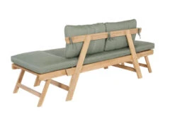 OUTFLEXX Lounge/Liege, FSC Akazie, Teakoptik, 192x70x60cm, Inkl. Polster, Grün -Ausgewählte Gartenmöbelgeschäfte 22356 9.jpg