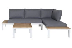 OUTFLEXX Ecklounge, Weiß/anthrazit, Aluminium/Polyester, FSC-Akazie, 4 Personen, Inkl. Polster -Ausgewählte Gartenmöbelgeschäfte 22365 weiss 03.jpg