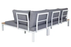 OUTFLEXX Ecklounge, Weiß/anthrazit, Aluminium/Polyester, FSC-Akazie, 4 Personen, Inkl. Polster -Ausgewählte Gartenmöbelgeschäfte 22365 weiss 04.jpg
