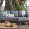 OUTFLEXX Loungeset, Aluminium Mit Sunproof Olefin, FSC Akazie, Gepolstert In Grau, Für 3-4 Personen -Ausgewählte Gartenmöbelgeschäfte 22368 1.jpg