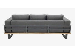 OUTFLEXX Loungeset, Aluminium Mit Sunproof Olefin, FSC Akazie, Gepolstert In Grau, Für 3-4 Personen -Ausgewählte Gartenmöbelgeschäfte 22368 14.jpg