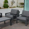 OUTFLEXX Loungemöbel, Anthrazit, Alu/Olefin, 4 Personen, Loungetisch 120x60 Cm 1 OUTFLEXX Loungemöbel, Anthrazit, Alu/Olefin, 4 Personen, Loungetisch 120x60 Cm -Ausgewählte Gartenmöbelgeschäfte 22430 1.jpg