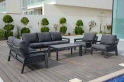 OUTFLEXX Loungemöbel, Anthrazit, Alu/Olefin, 7 Personen, Loungetisch 120x60 Cm -Ausgewählte Gartenmöbelgeschäfte 22431 2.jpg