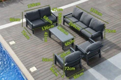 OUTFLEXX Loungemöbel, Anthrazit, Alu/Olefin, 7 Personen, Loungetisch 120x60 Cm -Ausgewählte Gartenmöbelgeschäfte 22431 4.jpg