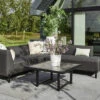 HARTMAN Dion Ecklounge, Schwarz, Sunbrella/Keramik, 6 Personen, Inklusive Beistelltisch