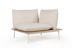 OUTFLEXX Vail Loungemöbel, Weiß/natur/actionlinen, Alu/FSC-Teakholz/Sunbrella, Für Bis Zu 7 Personen, Seitenablagen Aus Teak -Ausgewählte Gartenmöbelgeschäfte 22547 5.jpg