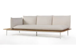 OUTFLEXX Vail Loungemöbel, Weiß/natur/actionlinen, Alu/FSC-Teakholz/Sunbrella, Für Bis Zu 7 Personen, Seitenablagen Aus Teak -Ausgewählte Gartenmöbelgeschäfte 22547 6.jpg