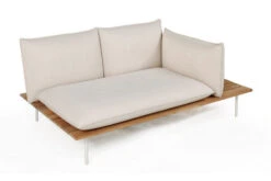 OUTFLEXX Vail Loungemöbel, Weiß/natur/actionlinen, Alu/FSC-Teakholz/Sunbrella, Für Bis Zu 7 Personen, Seitenablagen Aus Teak -Ausgewählte Gartenmöbelgeschäfte 22547 7.jpg