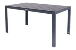 VILLANA Esstischgarnitur, Anthrazit/grau, Alu/Holzimitat/Textil, Tisch 150x90cm, 4 Stapelsessel -Ausgewählte Gartenmöbelgeschäfte 22579 10.jpg