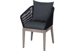 Ploß Arendal Sitzgruppe, Schwarz/grau, Rope/FSC-Akazie, 6 Sessel, Tisch 200 X 100 Cm, Oval -Ausgewählte Gartenmöbelgeschäfte 22678 2.jpg