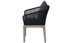 Ploß Arendal Sitzgruppe, Schwarz/grau, Rope/FSC-Akazie, 6 Sessel, Tisch 200 X 100 Cm, Oval -Ausgewählte Gartenmöbelgeschäfte 22678 8.jpg