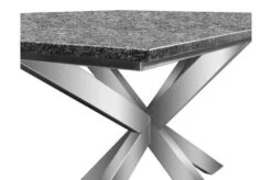 OUTFLEXX Esstischgarnitur, Silber, Edelstahl/Granit/Textilene, 200x100 Cm, 6 Freischwinger, Padded, Armlehnen Aus FSC-Teak -Ausgewählte Gartenmöbelgeschäfte 22789 07.JPG