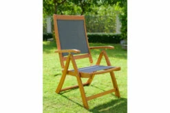 OUTFLEXX Sitzgruppe, Natur/grau, Akazie/Textilene, Ausziehtisch 180/240 X 100 Cm, 8 Multipo 5-fach -Ausgewählte Gartenmöbelgeschäfte 22826 4.jpg