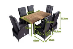 OUTFLEXX Esstischgarnitur, Edelstahl/Teakholz, Tisch 160x90cm, 6 Sessel, A-Gestell -Ausgewählte Gartenmöbelgeschäfte 22884 5.jpg