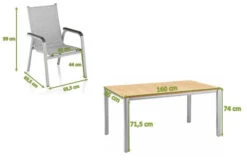 KETTLER Granada/Basic Plus Padded Sitzgruppe, Silber/hellgrau, Alu/Teak, Teaktisch 160x95 Cm,6 Stapelsessel, Gepolsterte Sitz - Und Rückenfläche -Ausgewählte Gartenmöbelgeschäfte 22964 5.jpg