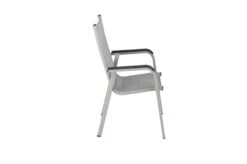 KETTLER Granada/Basic Plus Padded Sitzgruppe, Silber/hellgrau, Alu/Teak, Teaktisch 160x95 Cm,6 Stapelsessel, Gepolsterte Sitz - Und Rückenfläche -Ausgewählte Gartenmöbelgeschäfte 22964 7.jpg