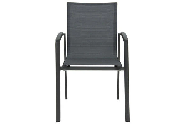 STERN New Top Esstischgarnitur, Anthrazit, Alu / Glas / Textil, Tisch 180/240x100cm, 8 Stapelsessel 13 STERN New Top Esstischgarnitur, Anthrazit, Alu / Glas / Textil, Tisch 180/240x100cm, 8 Stapelsessel – Bild 11