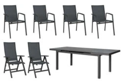 STERN New Top Esstischgarnitur, Anthrazit, Alu / Glas / Textil, Tisch 180/240x100cm, 4 Stapel-, 2 Klappsessel 34 STERN New Top Esstischgarnitur, Anthrazit, Alu / Glas / Textil, Tisch 180/240x100cm, 4 Stapel-, 2 Klappsessel -Ausgewählte Gartenmöbelgeschäfte 22991 abw.jpg