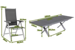 KETTLER BasicPlus Esstischgarnitur, Silber / Anthrazit, Alu / Spraystone / Textil, Tisch 180/280x100cm, 8 Multipositionssessel -Ausgewählte Gartenmöbelgeschäfte 23008 5.jpg