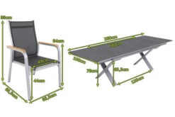 KETTLER Granada Esstischgarnitur, Silber / Anthrazit, Alu / Spraystone / Teak, Tisch 180/280x100cm, 6 Stapelsessel -Ausgewählte Gartenmöbelgeschäfte 23019 5.jpg