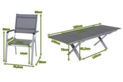 KETTLER Friends Esstischgarnitur, Silber / Anthrazit, Alu / Spraystone / Textil, Tisch 180/280x100cm, 8 Stapelsessel -Ausgewählte Gartenmöbelgeschäfte 23029 5.jpg