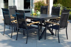 HARTMAN Xanadu / Alice Sitzgruppe, Xerix/natur, Alu/Teak/Glaskeramik, 4x4 Textilen, 6 Dining Sessel, 160/220x100cm, FSC-Teak Armlehnen -Ausgewählte Gartenmöbelgeschäfte 23248 4.jpg