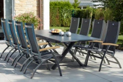 HARTMAN Sondermodell Xanadu / Primo Sitzgruppe, Xerix/natur, Alu/Teak/Glaskeramik, 8 Multipo, 220/280x100cm, X-Gestell, FSC-Teak Armlehnen 11 HARTMAN Sondermodell Xanadu / Primo Sitzgruppe, Xerix/natur, Alu/Teak/Glaskeramik, 8 Multipo, 220/280x100cm, X-Gestell, FSC-Teak Armlehnen -Ausgewählte Gartenmöbelgeschäfte 23335 4.jpg