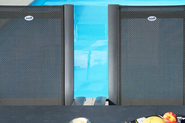 HARTMAN Sondermodell Xanadu / Primo Sitzgruppe, Xerix/natur, Alu/Teak/Glaskeramik, 8 Multipo, 220/280x100cm, X-Gestell, FSC-Teak Armlehnen 8 HARTMAN Sondermodell Xanadu / Primo Sitzgruppe, Xerix/natur, Alu/Teak/Glaskeramik, 8 Multipo, 220/280x100cm, X-Gestell, FSC-Teak Armlehnen – Bild 6