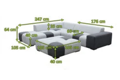 OUTFLEXX Sam Corner Loungeset,sooty/lead Chine, Alu/Sunbrella, 5-6 Personen, Exkl. Tische -Ausgewählte Gartenmöbelgeschäfte 23398 mass.jpg