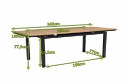 OUTFLEXX Premium Abdeckhaube Für Tische, Schwarz, Polyester, 185 X 102x 73 Cm, Wasserbeständig, Integriertes Zugband -Ausgewählte Gartenmöbelgeschäfte 23411 5.jpg