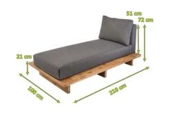 OUTFLEXX Premium Abdeckhaube Für Liegen, Schwarz, Z.B. 21682, 212 X 102 X 70 Cm, Wasserbeständig, Integriertes Zugband -Ausgewählte Gartenmöbelgeschäfte 23418 5.jpg