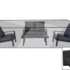 OUTFLEXX Premium Abdeckhaube Für Loungesets, Schwarz, Z.B. 21791, 265 X 140 X 82 Cm, Wasserbeständig, Integriertes Zugband -Ausgewählte Gartenmöbelgeschäfte 23421.jpg