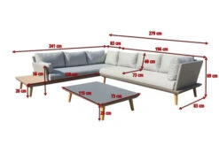 OUTFLEXX Premium Abdeckhaube Für Ecklounge, Schwarz, Polyester, 250 X 285 X 60 Cm, Wasserbeständig, Integriertes Zugband -Ausgewählte Gartenmöbelgeschäfte 23424 5.jpg