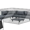 OUTFLEXX Premium Abdeckhaube Für Ecklounge, Schwarz, Z.B. 21806, Polyester, 355 X 325 X 70 Cm, Wasserbeständig -Ausgewählte Gartenmöbelgeschäfte 23428 1.jpg