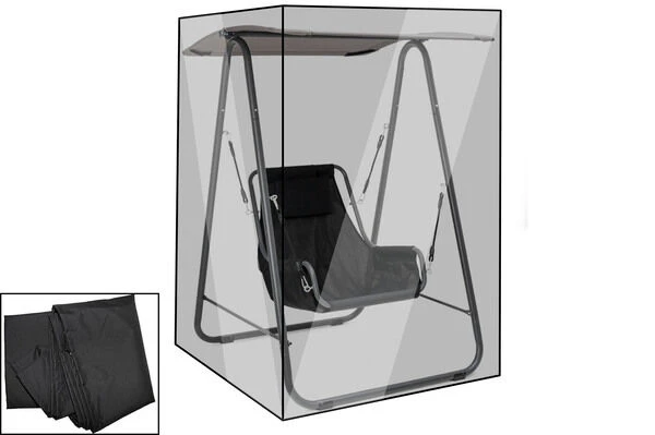 OUTFLEXX Premium Abdeckhaube Für Hängesessel, Schwarz, Z.B. 21808, 115 X 120 X 165 Cm, Wasserbeständig, Integriertes Zugband 3 OUTFLEXX Premium Abdeckhaube Für Hängesessel, Schwarz, Z.B. 21808, 115 X 120 X 165 Cm, Wasserbeständig, Integriertes Zugband