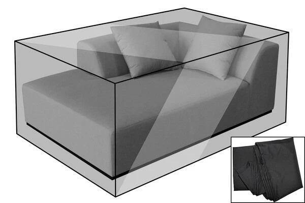 OUTFLEXX Premium Abdeckhaube Für Lounge , Schwarz, Z.B. 21826 / 21827, 185 X 130 X 60 Cm, Wasserbeständig, Integriertes Zugband 3 OUTFLEXX Premium Abdeckhaube Für Lounge , Schwarz, Z.B. 21826 / 21827, 185 X 130 X 60 Cm, Wasserbeständig, Integriertes Zugband
