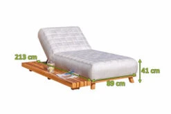 OUTFLEXX Icon Loungeliege, Lead Chine, Alu/Teak/Sunbrella, 213 X 89 X 41 Cm, Inkl. Verstellbarer Rückenlehne -Ausgewählte Gartenmöbelgeschäfte 23437 5.jpg