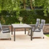 SIENA GARDEN Carlos/Corido Dining Set, Anthrazit, Alu/Geflecht/Keramik, 220 X 100 Cm, Inkl. 4 Diningsessel -Ausgewählte Gartenmöbelgeschäfte 23768 01.jpg