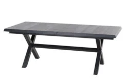 SIENA GARDEN Messina/Corido Dining Set, Anthrazit, Alu/Geflecht/Keramik, 200-260 X 100 Cm, Inkl. 4 Diningsessel -Ausgewählte Gartenmöbelgeschäfte 23806 3.jpg