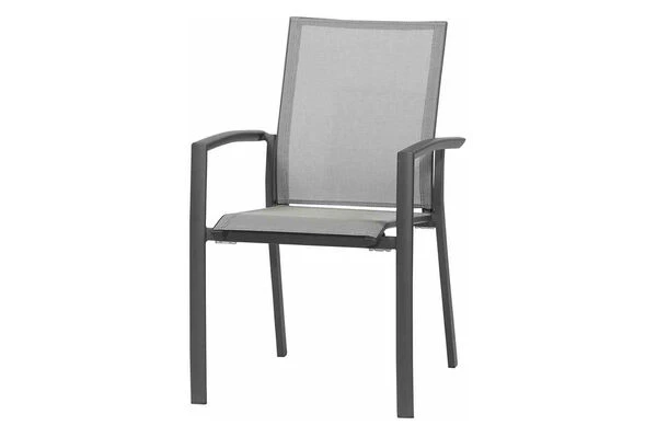 SIENA GARDEN Silva/Velia Dining Set, Anthrazit/grau, Alu/Ranotex®-Gewebe/Keramik, 160 X 90cm, Inkl. 6 Diningsessel 4 SIENA GARDEN Silva/Velia Dining Set, Anthrazit/grau, Alu/Ranotex®-Gewebe/Keramik, 160 X 90cm, Inkl. 6 Diningsessel – Bild 2